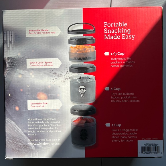 Star Wars baby yoda mandalorian snacking containers - Picture 4 of 4